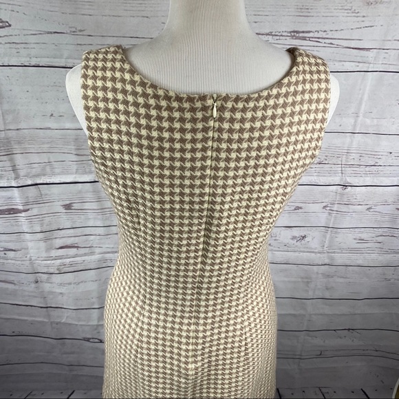 Vintage Oleg Cassini 100% wool sheath dress Sz 10 - Picture 3 of 10